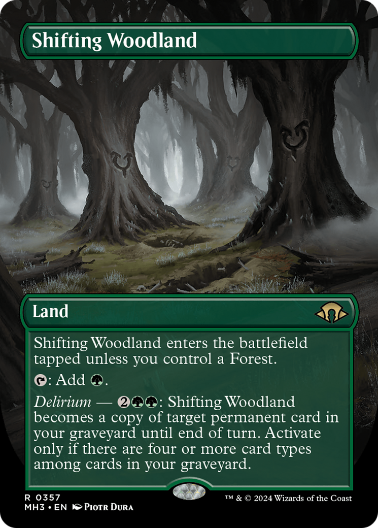 Shifting Woodland (Borderless) [Modern Horizons 3] | Good Games North
