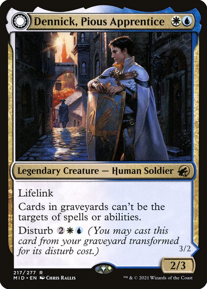 Dennick, Pious Apprentice // Dennick, Pious Apparition (Innistrad: Midnight Hunt)  | Good Games North