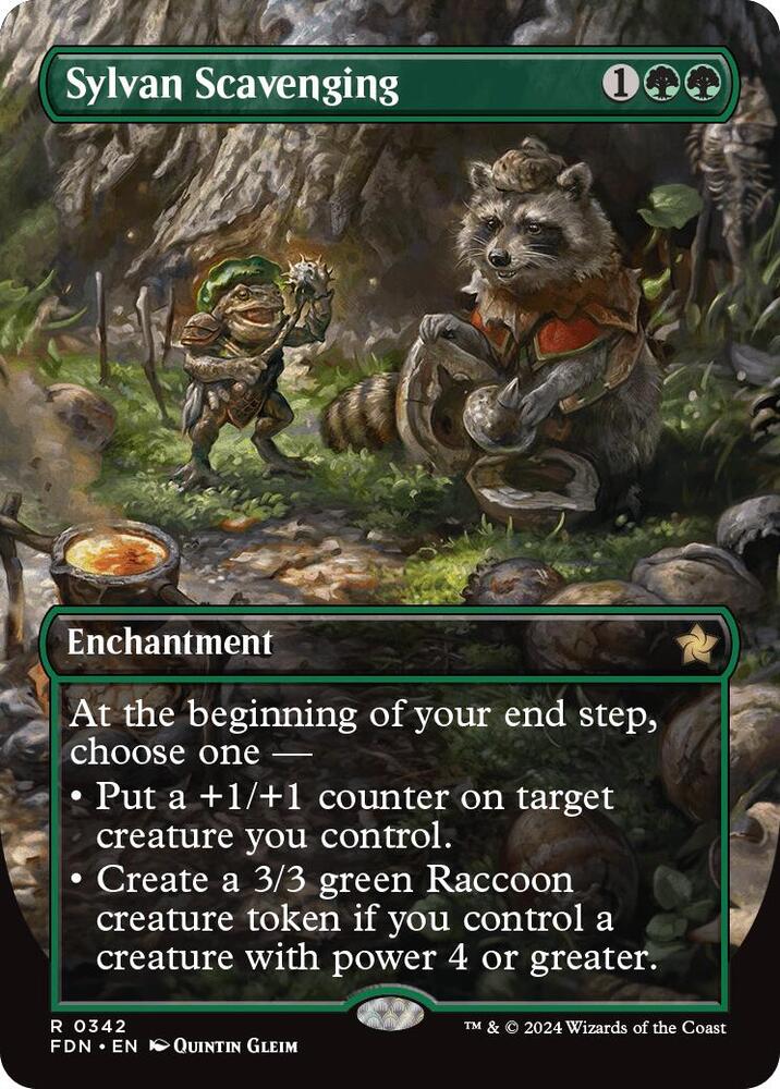 Sylvan Scavenging 342/291 (Foundations)  - Borderless | Good Games North