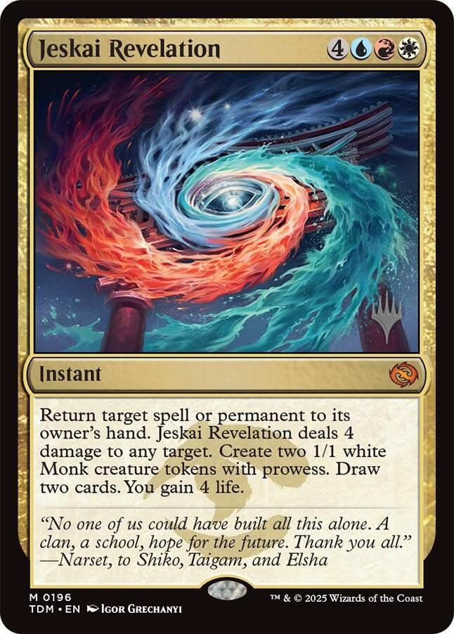 Jeskai Revelation (Promo Pack: Tarkir: Dragonstorm)  - Foil | Good Games North