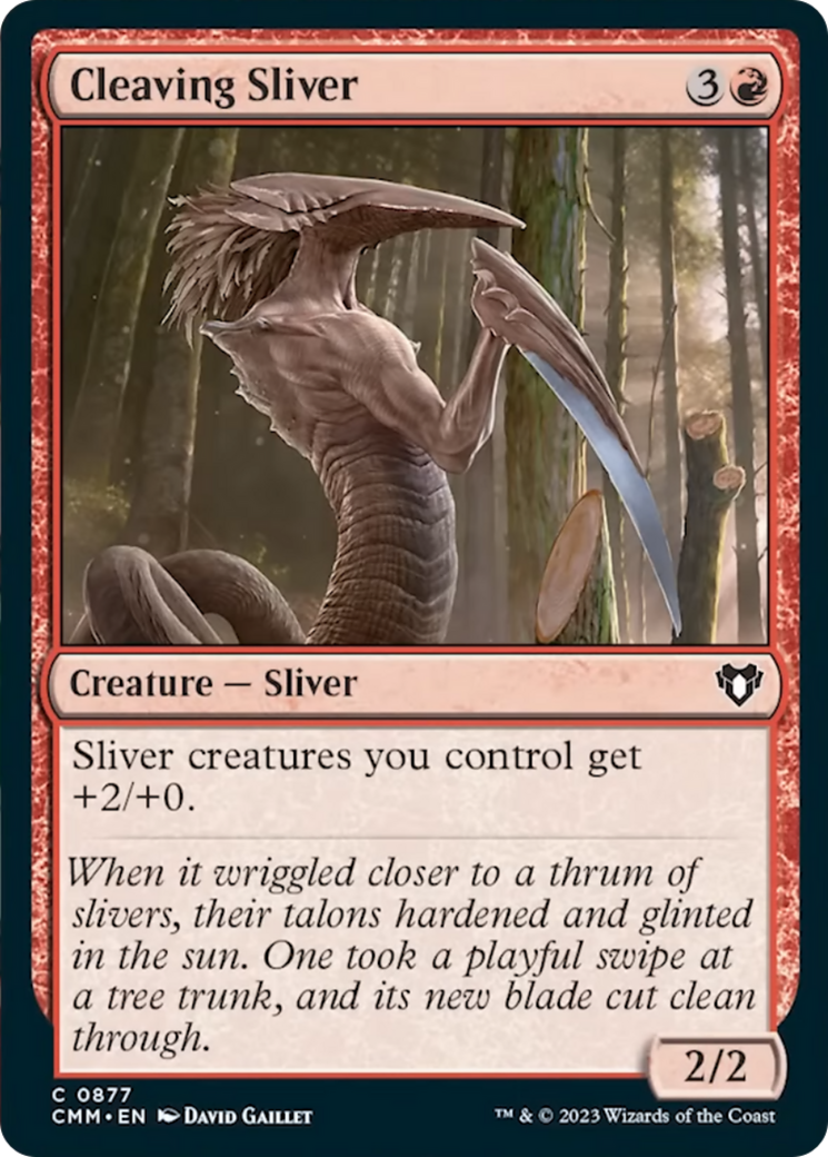 Cleaving Sliver [Commander Masters] | Good Games North