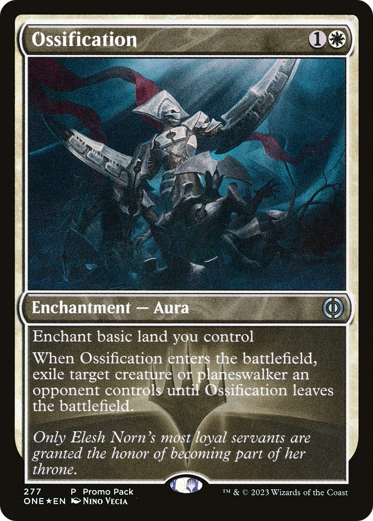 Ossification (Promo Pack) [Phyrexia: All Will Be One Promos] | Good Games North