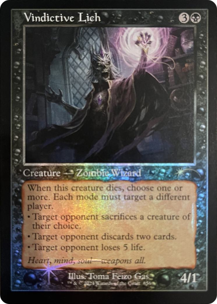 Vindictive Lich (Retro Frame) [Secret Lair Drop Series] | Good Games North
