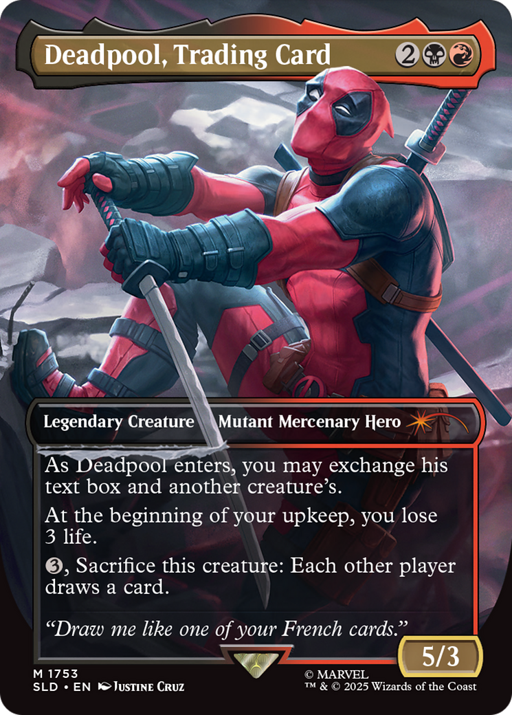 Deadpool, Trading Card (Rainbow Foil) [Secret Lair Drop Series] | Good Games North