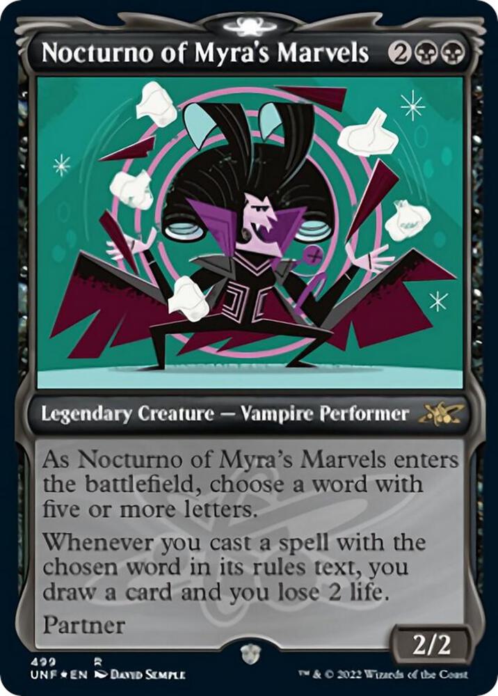 Nocturno of Myras Marvels Showcase Galaxy Foil (Unfinity)  - undefined | Good Games North