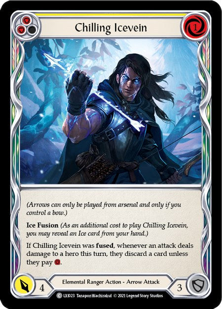 Chilling Icevein (Yellow) [LXI023] (Tales of Aria Lexi Blitz Deck)  1st Edition Normal | Good Games North