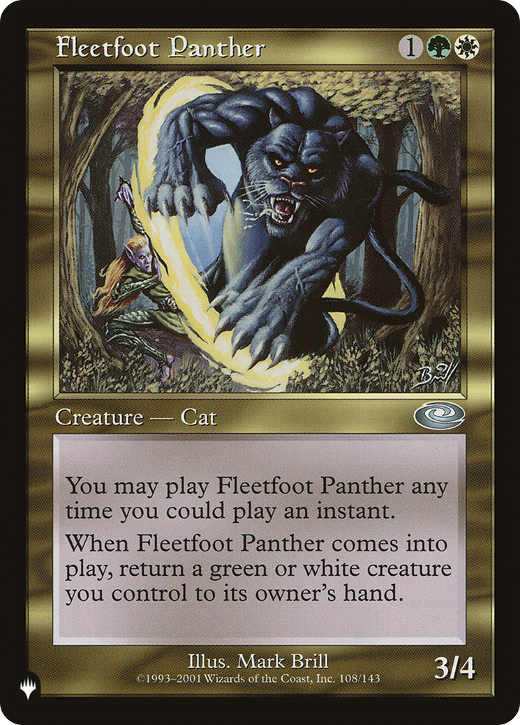 Fleetfoot Panther [The List] | Good Games North