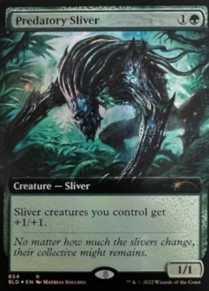 Predatory Sliver (Extended Art) [Secret Lair Drop Promos] | Good Games North