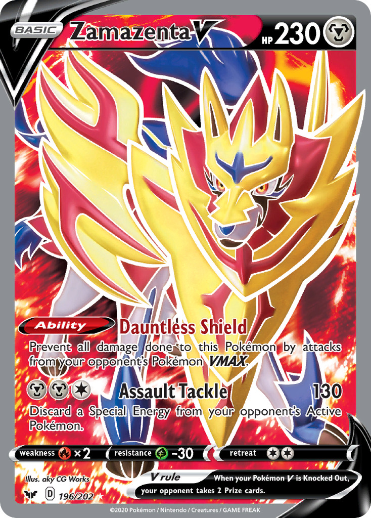 Zamazenta V (196/202) [Sword & Shield: Base Set] | Good Games North