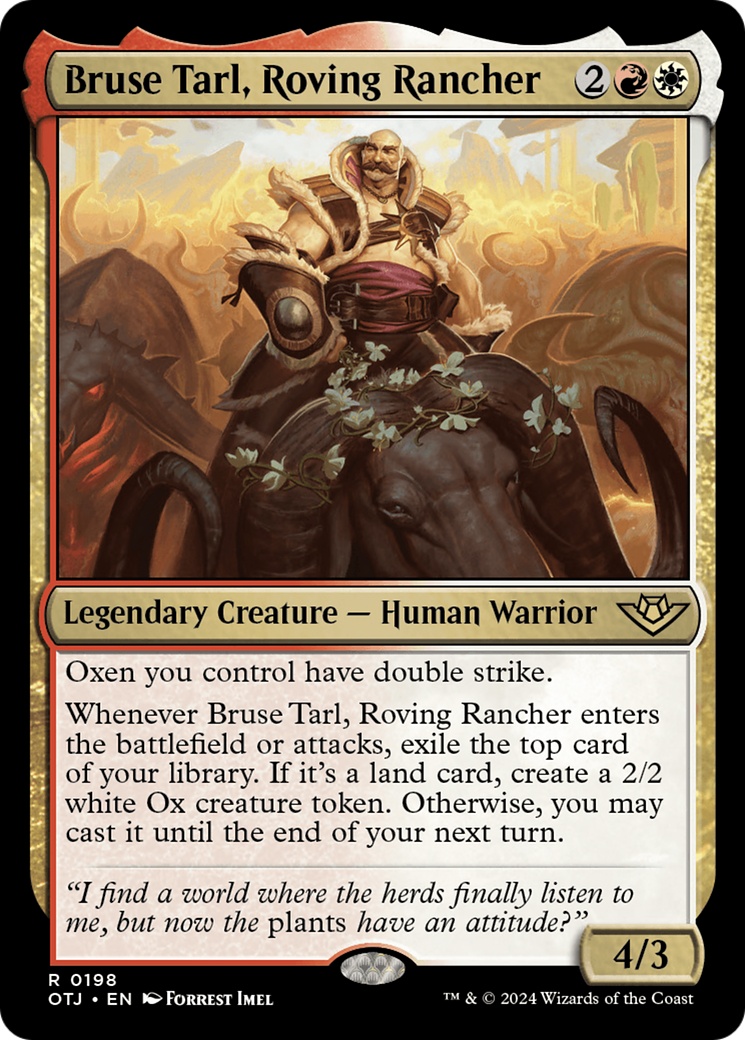 Bruse Tarl, Roving Rancher [Outlaws of Thunder Junction] | Good Games North