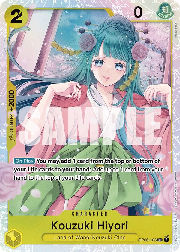 Kouzuki Hiyori OP06-106 (Wings of the Captain)  - Foil | Good Games North