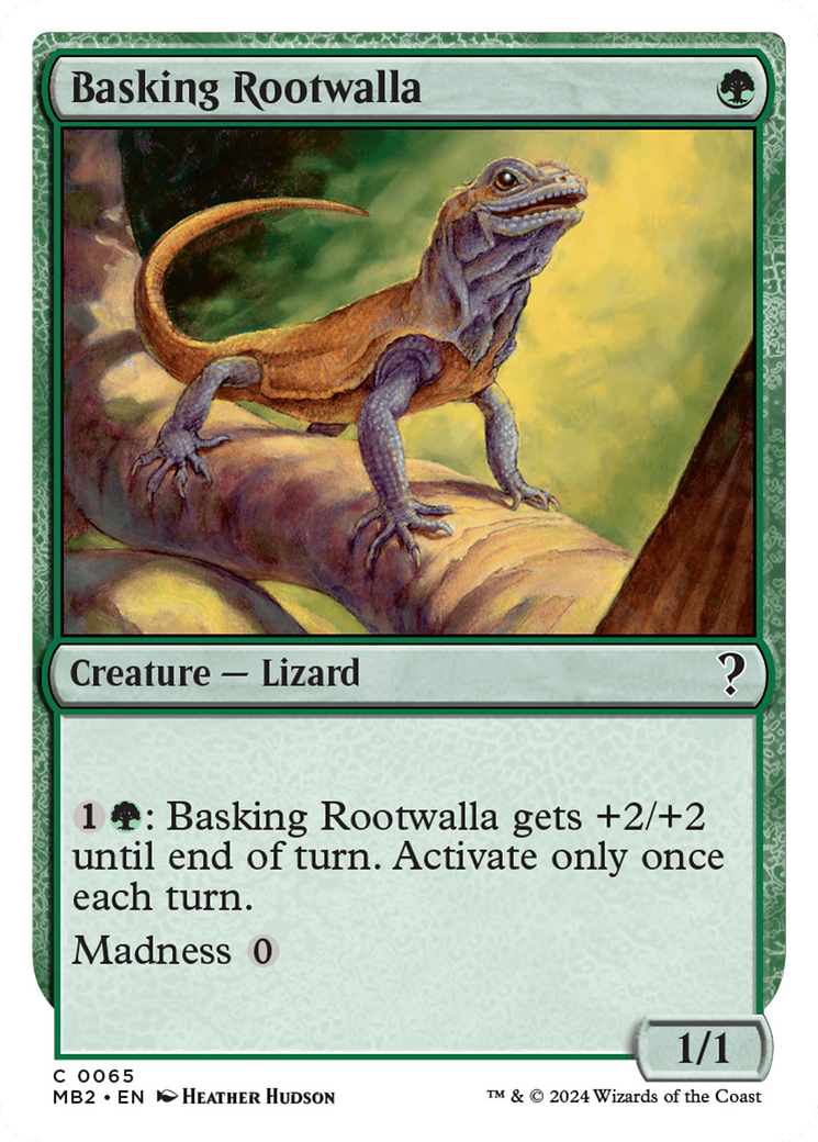 Basking Rootwalla (White Border) [Mystery Booster 2] | Good Games North