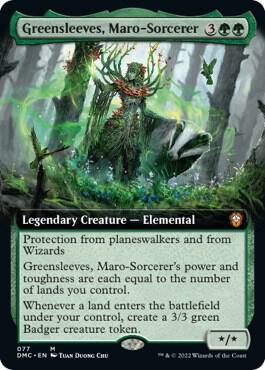 Greensleeves Maro Sorcerer Extended Art (Commander: Dominaria United)  | Good Games North