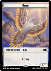 Zombie // Bird Double-Sided Token [Dominaria Remastered Tokens] | Good Games North