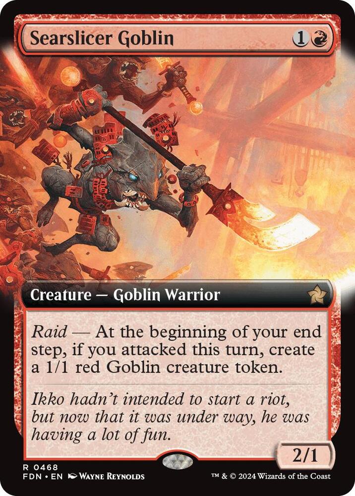 Searslicer Goblin 468 (Foundations)  - Foil | Good Games North