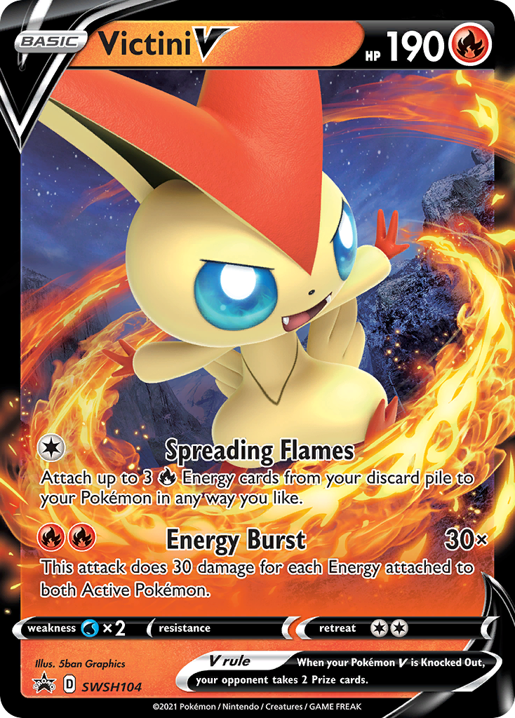 Victini V (SWSH104) [Sword & Shield: Black Star Promos] | Good Games North