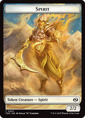 Spirit (0006) // Spirit (0007) Double-Sided Token [Tarkir: Dragonstorm Tokens] | Good Games North