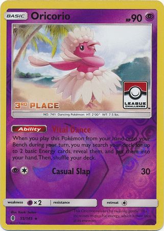 Oricorio (55/145) (League Promo 3rd Place) [Sun & Moon: Guardians Rising] | Good Games North