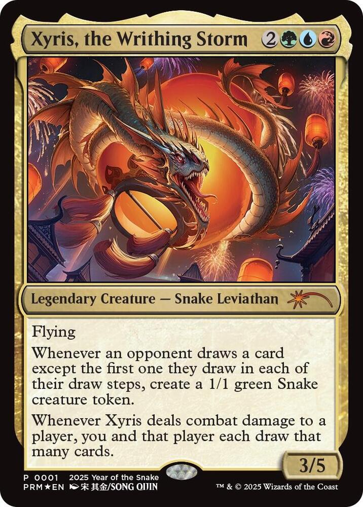 Xyris the Writhing Storm Year of the Snake 2025 (Standard Showdown Promos)  - Foil | Good Games North