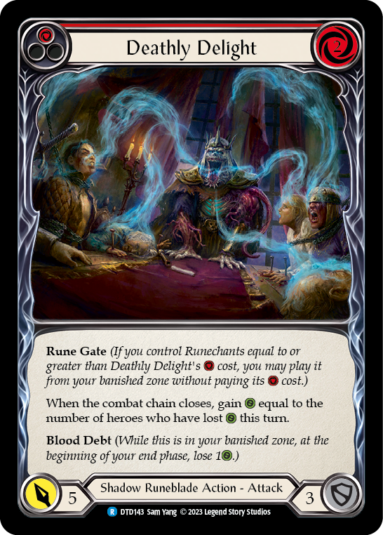 Deathly Delight (Red) [DTD143] (Dusk Till Dawn)  Rainbow Foil | Good Games North