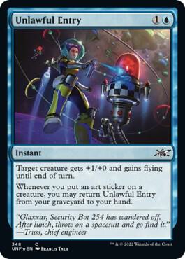Unlawful Entry Galaxy Foil (Unfinity)  - undefined | Good Games North