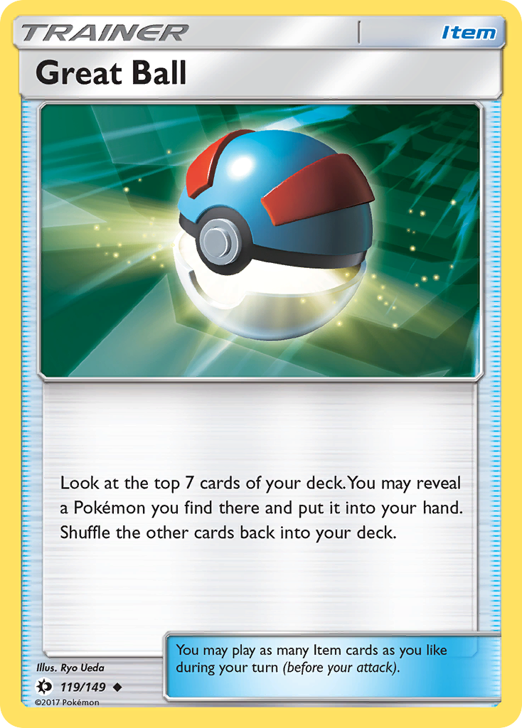 Great Ball (119/149) [Sun & Moon: Base Set] | Good Games North