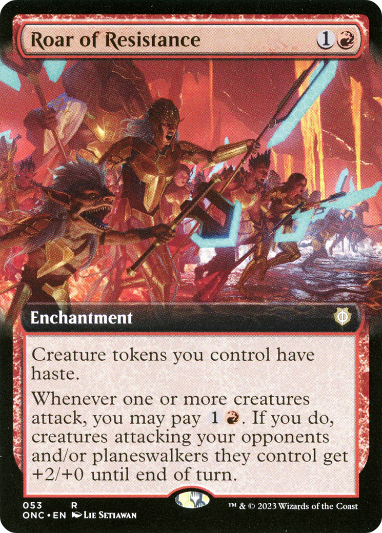 Roar of Resistance (Extended Art) [Phyrexia: All Will Be One Commander] | Good Games North