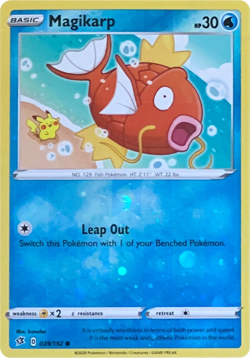 Magikarp (039/192) (Reverse Cosmos Holo) [Sword & Shield: Rebel Clash] | Good Games North