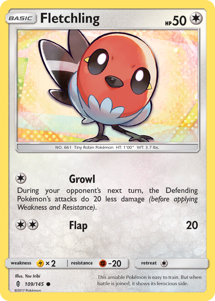 Fletchling (109/145) [Sun & Moon: Guardians Rising] | Good Games North