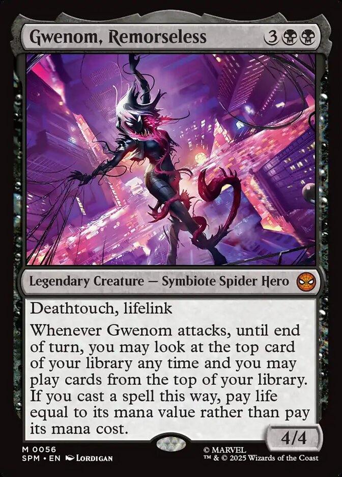 Gwenom Remorseless 56 (Marvel's Spider-Man)  - Foil | Good Games North