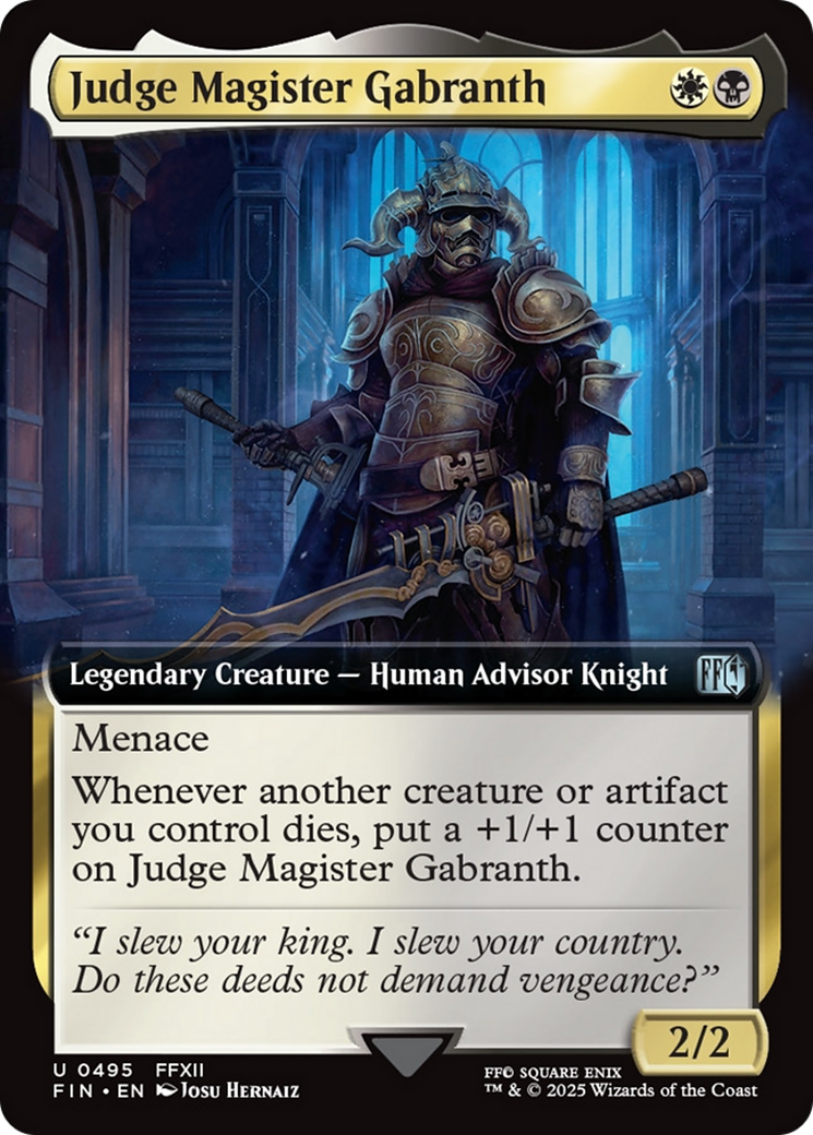 Judge Magister Gabranth (Extended Art) [FINAL FANTASY] | Good Games North