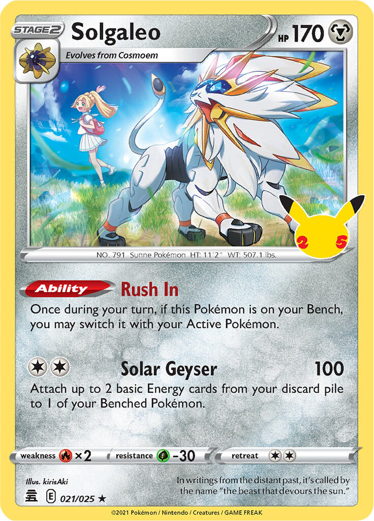 Solgaleo (021/025) [Celebrations: 25th Anniversary] | Good Games North