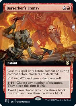 Berserkers Frenzy Extended Art 298 (Commander: Adventures in the Forgotten Realms)  | Good Games North