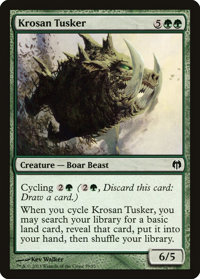 Krosan Tusker [Duel Decks: Heroes vs. Monsters] | Good Games North