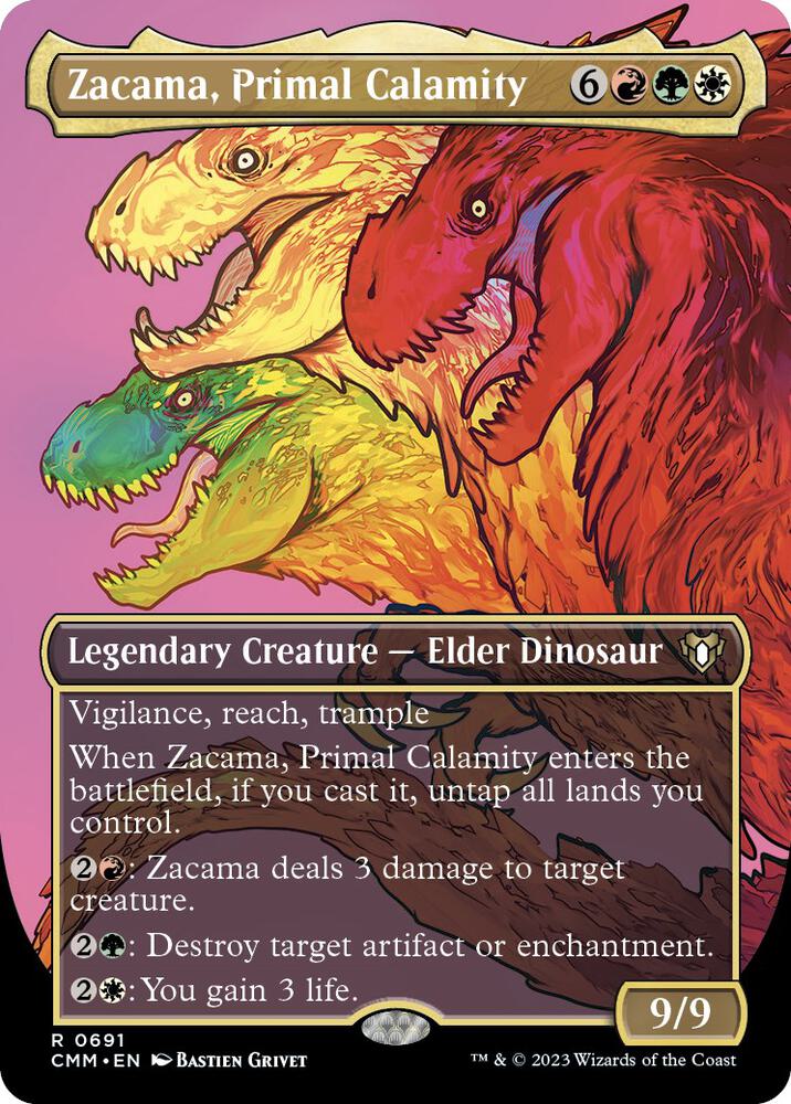 Zacama Primal Calamity Borderless (Commander Masters)  | Good Games North