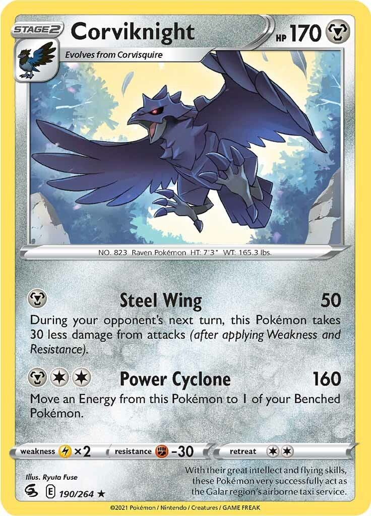 Corviknight (190/264) [Sword & Shield: Fusion Strike] | Good Games North