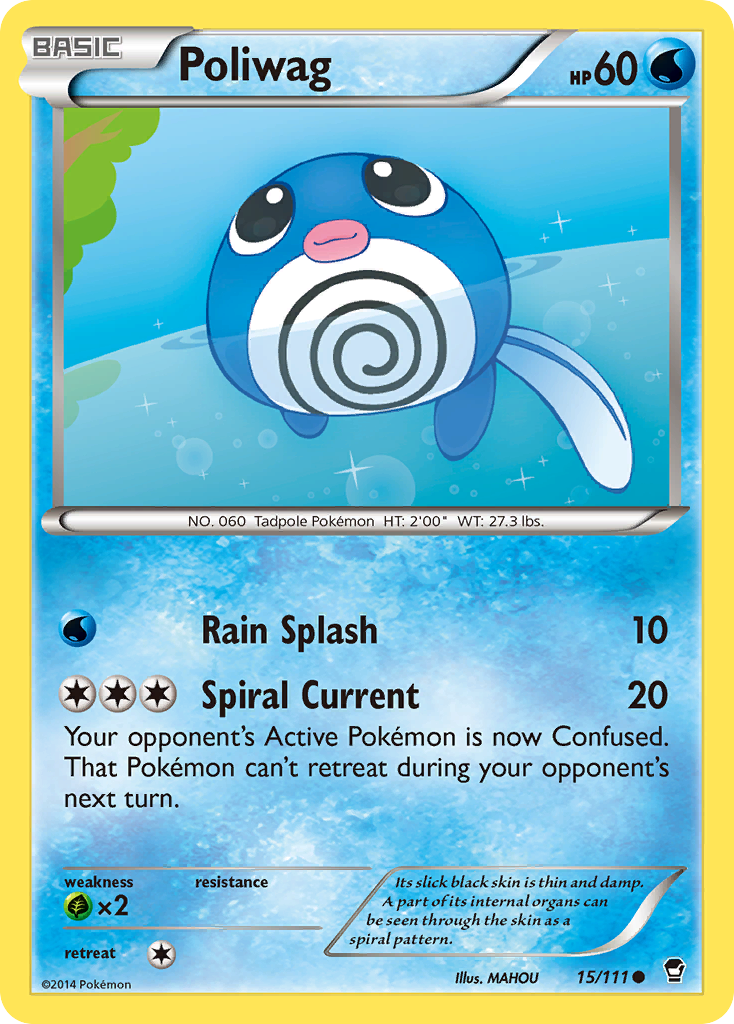 Poliwag (15/111) [XY: Furious Fists] | Good Games North
