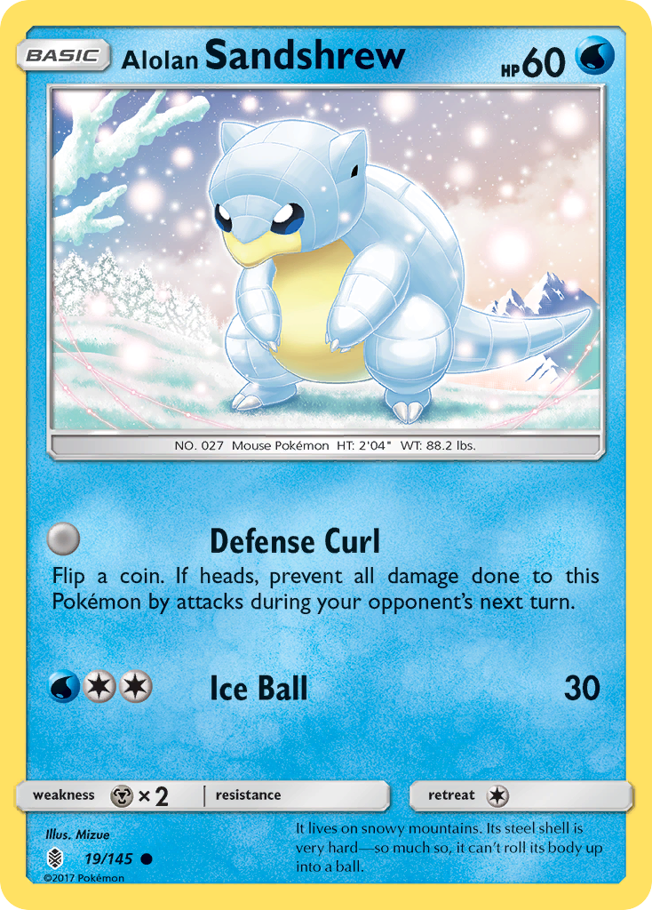 Alolan Sandshrew (19/145) [Sun & Moon: Guardians Rising] | Good Games North