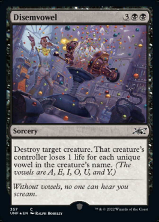 Disemvowel (Galaxy Foil) [Unfinity] | Good Games North