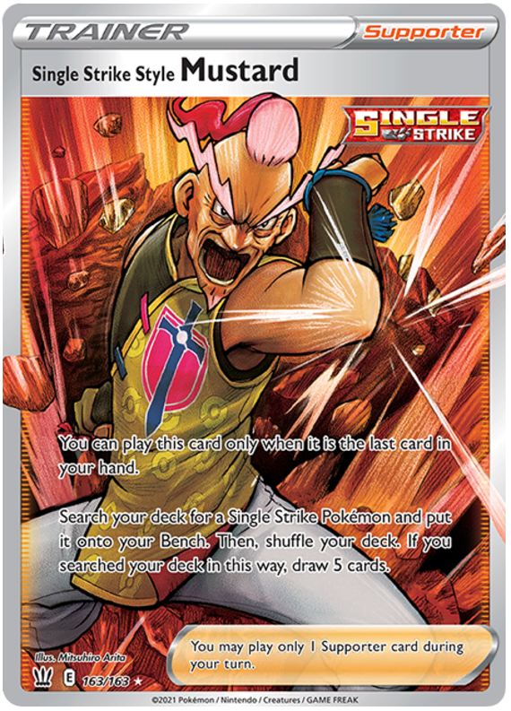 Single Strike Style Mustard (163/163) [Sword & Shield: Battle Styles] | Good Games North