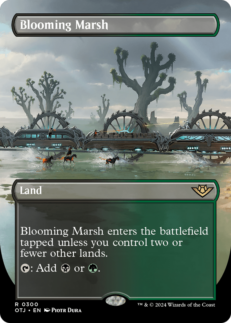 Blooming Marsh (Borderless) [Outlaws of Thunder Junction] | Good Games North