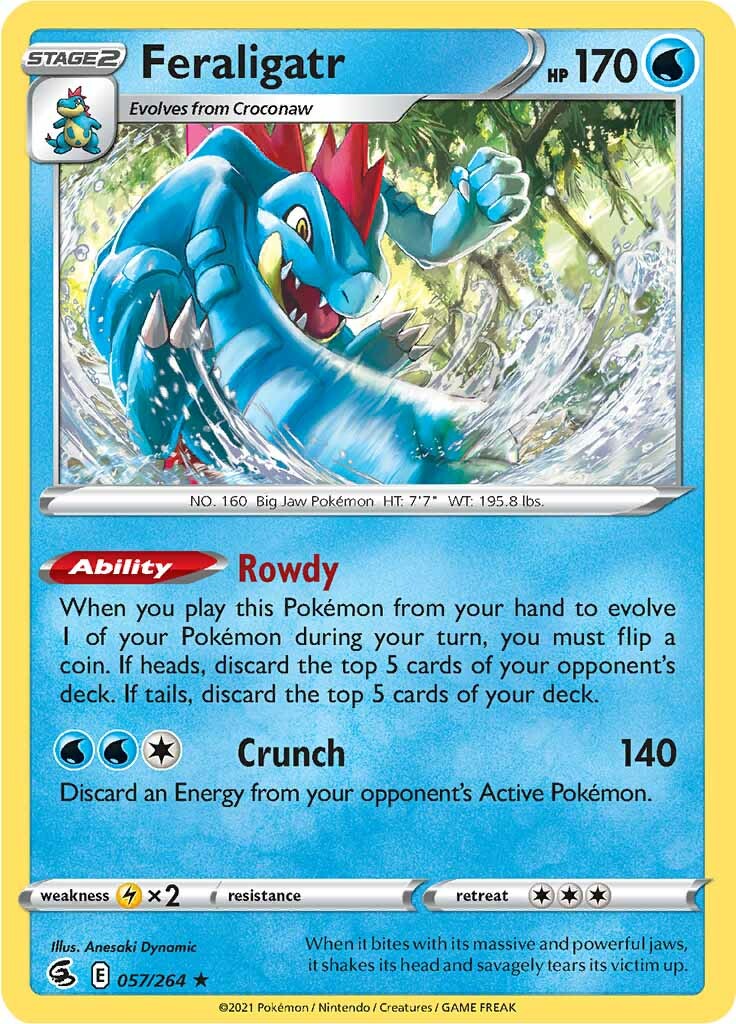Feraligatr (057/264) [Sword & Shield: Fusion Strike] | Good Games North