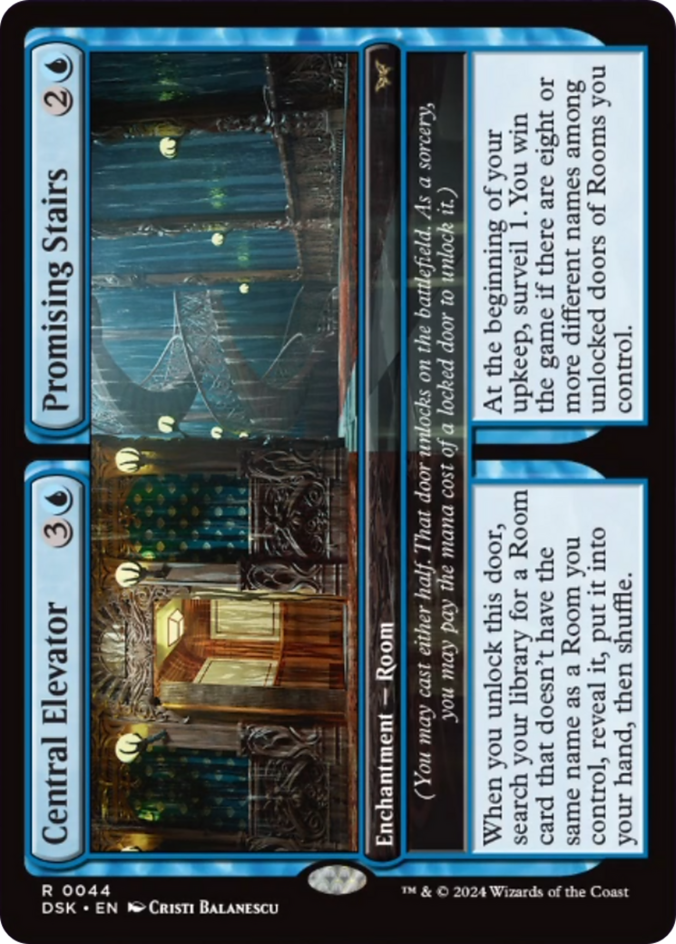 Central Elevator // Promising Stairs [Duskmourn: House of Horror] | Good Games North