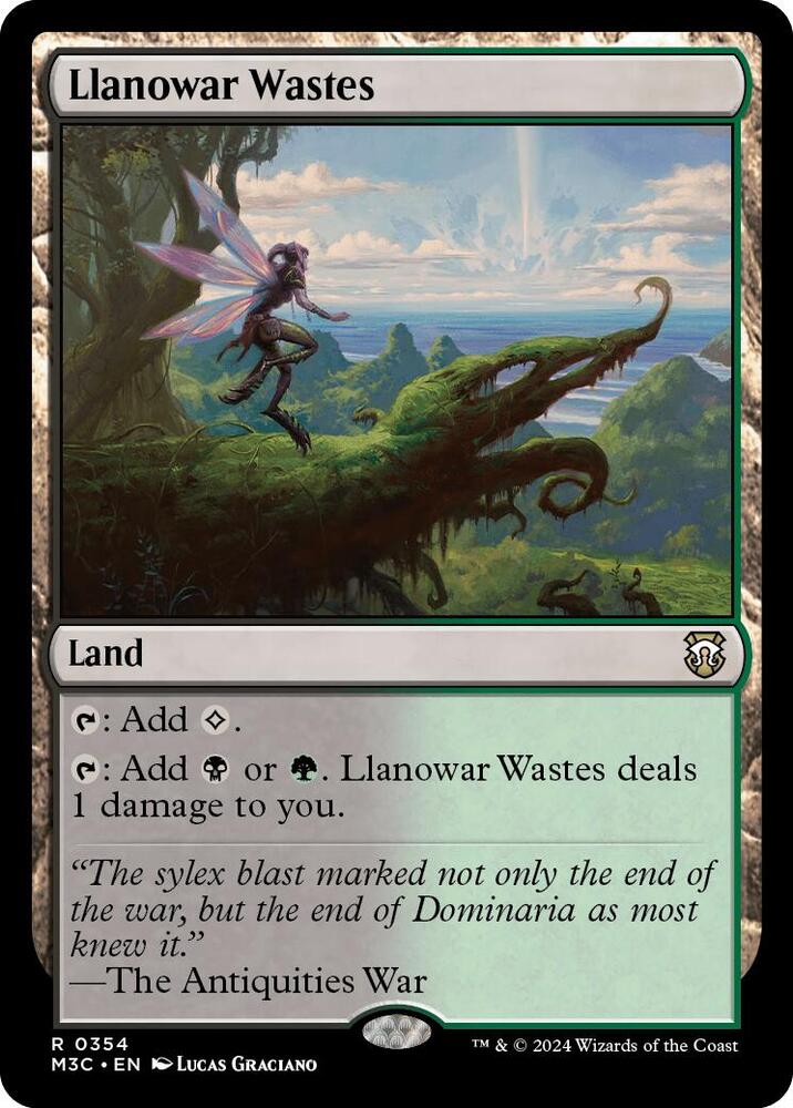 Llanowar Wastes 354/411 (Commander: Modern Horizons 3)  - Ripple Foil | Good Games North