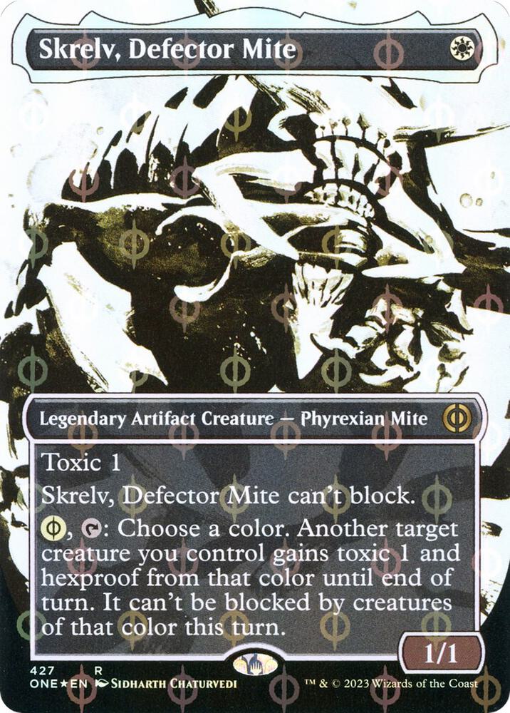 Skrelv Defector Mite Showcase Step and Compleat Foil (Phyrexia: All Will Be One)  - undefined | Good Games North