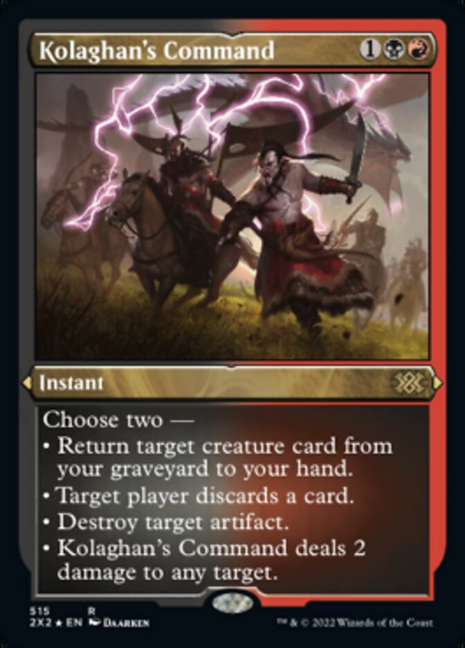Kolaghan's Command (Foil Etched) [Double Masters 2022] | Good Games North