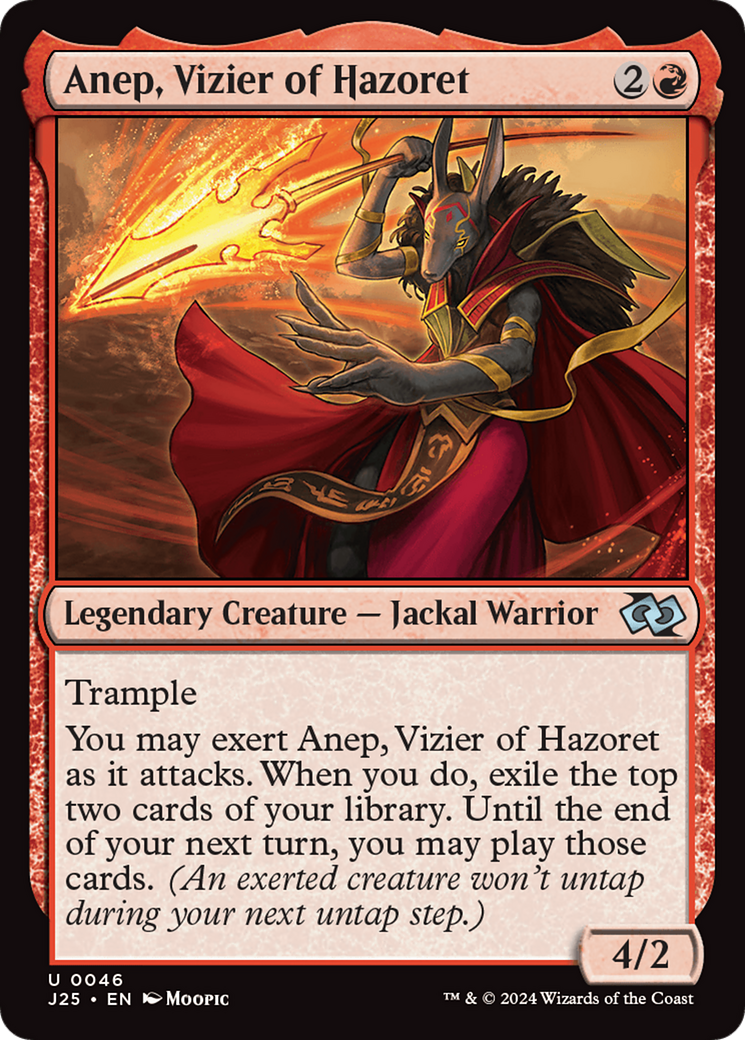 Anep, Vizier of Hazoret (Anime) [Foundations Jumpstart] | Good Games North