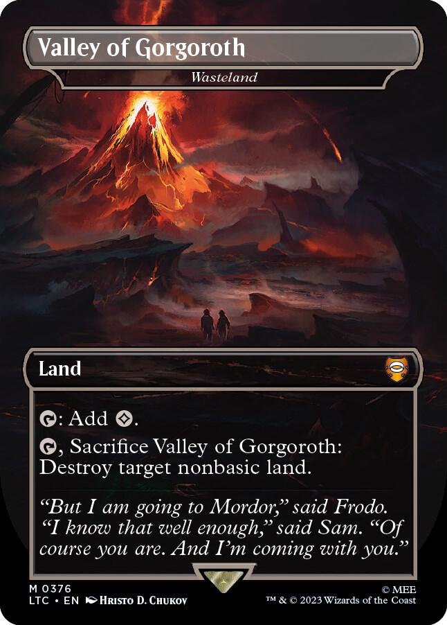 Valley of Gorgoroth Wasteland (Commander: The Lord of the Rings: Tales of Middle-earth)  - Foil | Good Games North
