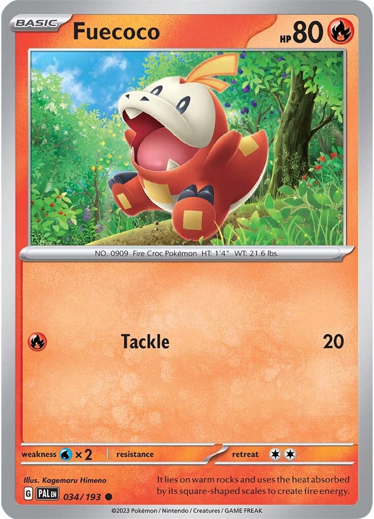 Fuecoco (034/193) [Scarlet & Violet: Paldea Evolved] | Good Games North