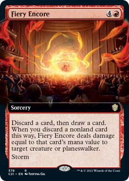 Fiery Encore Extended Art 378/81 (Commander 2021)  | Good Games North
